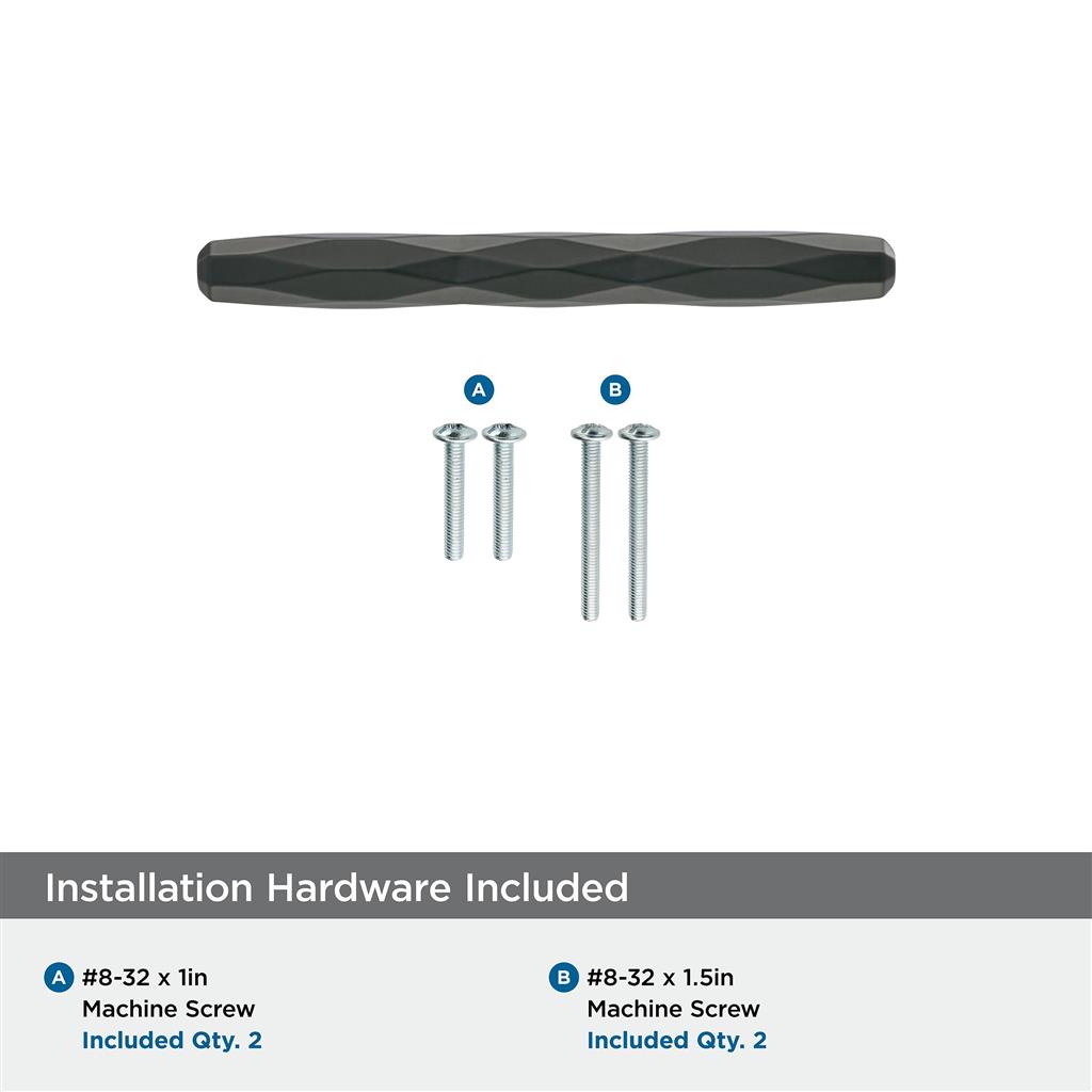 AMEROCK St. Vincent Geometric Bar Pulls in Black Bronze (+6 Sizes)