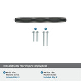AMEROCK St. Vincent Geometric Bar Pulls in Black Bronze (+6 Sizes)