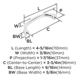AMEROCK Revitalize Cabinet Handles in Polished Chrome (+7 Sizes)