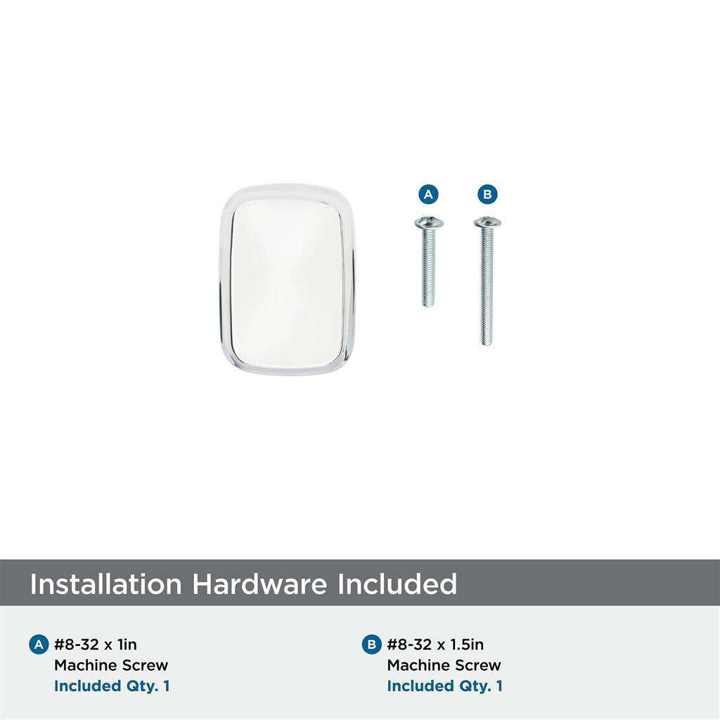 AMEROCK Revitalize 1-1/4" Length Rectangle Cabinet Knob in Polished Chrome BP5534026 Hardware