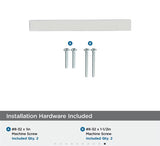 AMEROCK Monument Square Handle Pulls in Polished Nickel (+8 Sizes)