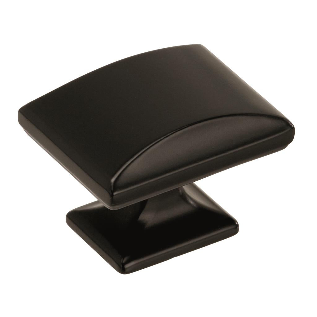 AMEROCK Candler Rectangle Cabinet Knob in Black Bronze (+2 Sizes)