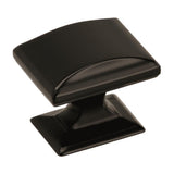 AMEROCK Candler Rectangle Cabinet Knob in Black Bronze (+2 Sizes)