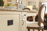 AMEROCK Candler Rectangle Cabinet Knob in Black Bronze (+2 Sizes)