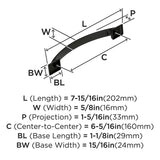 AMEROCK Candler Handle Cabinet Pull in Black Bronze (+8 Sizes)