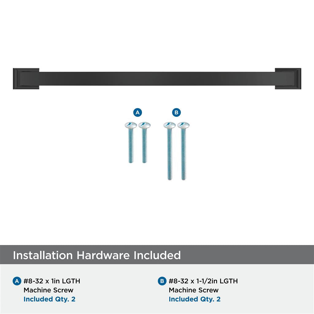 AMEROCK Candler Handle Cabinet Pull in Black Bronze (+8 Sizes)
