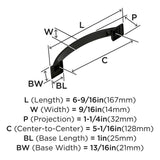 AMEROCK Candler Handle Cabinet Pull in Black Bronze (+8 Sizes)