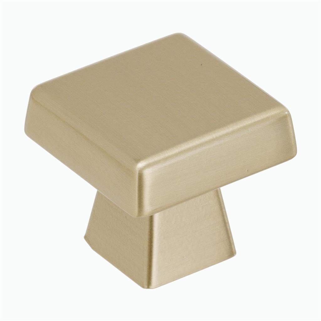 AMEROCK Blackrock Square Cabinet Knob in Golden Champagne (+2 Sizes)