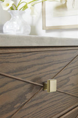 AMEROCK Blackrock Square Cabinet Knob in Golden Champagne (+2 Sizes)