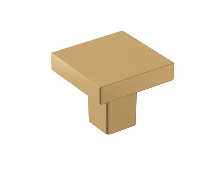 AMEROCK Monument 1-3/16" Length Square Cabinet Knob in Champagne Bronze