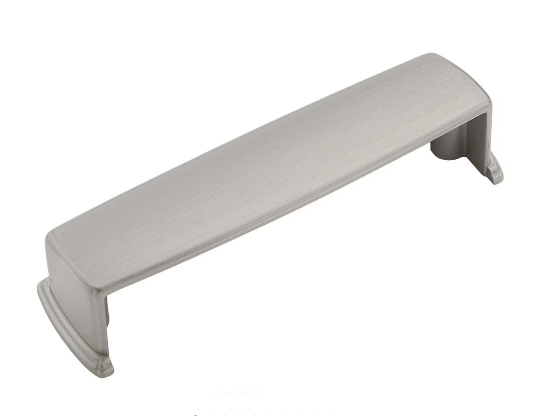 AMEROCK Kane 3-3/4" Centers Cup Pull in Satin Nickel