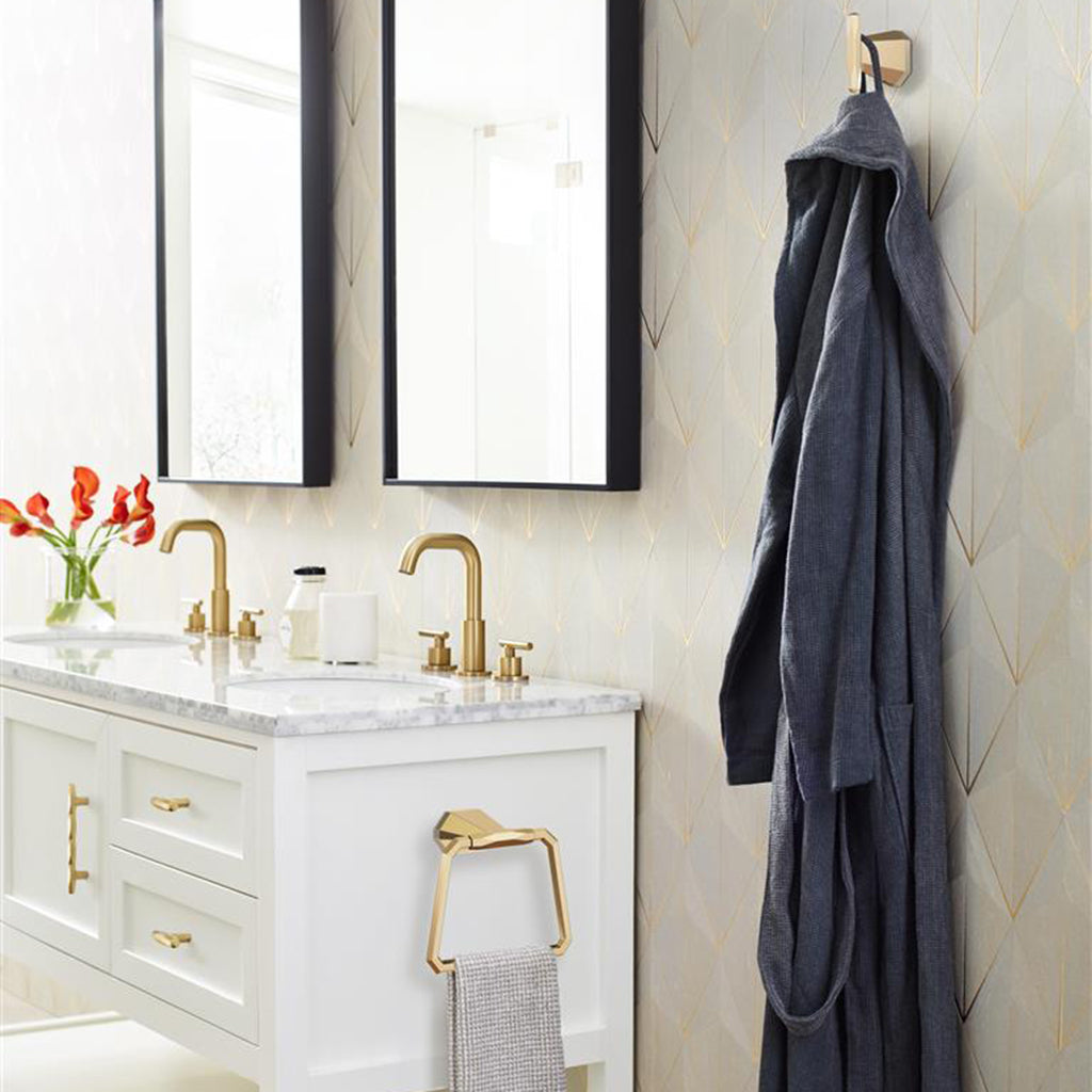 AMEROCK St. Vincent Geometric Bar Pulls in Champagne Bronze (+6 Sizes)