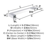 AMEROCK Monument Square Handle Pulls in Polished Chrome (+8 Sizes)