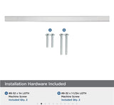 AMEROCK Monument Square Handle Pulls in Polished Chrome (+8 Sizes)