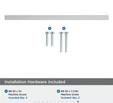 AMEROCK Monument Square Handle Pulls in Polished Chrome (+8 Sizes)