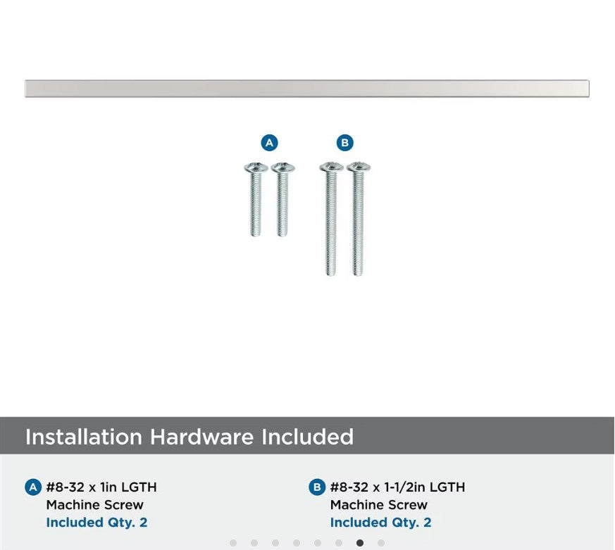 AMEROCK Monument Square Handle Pulls in Polished Chrome (+8 Sizes)