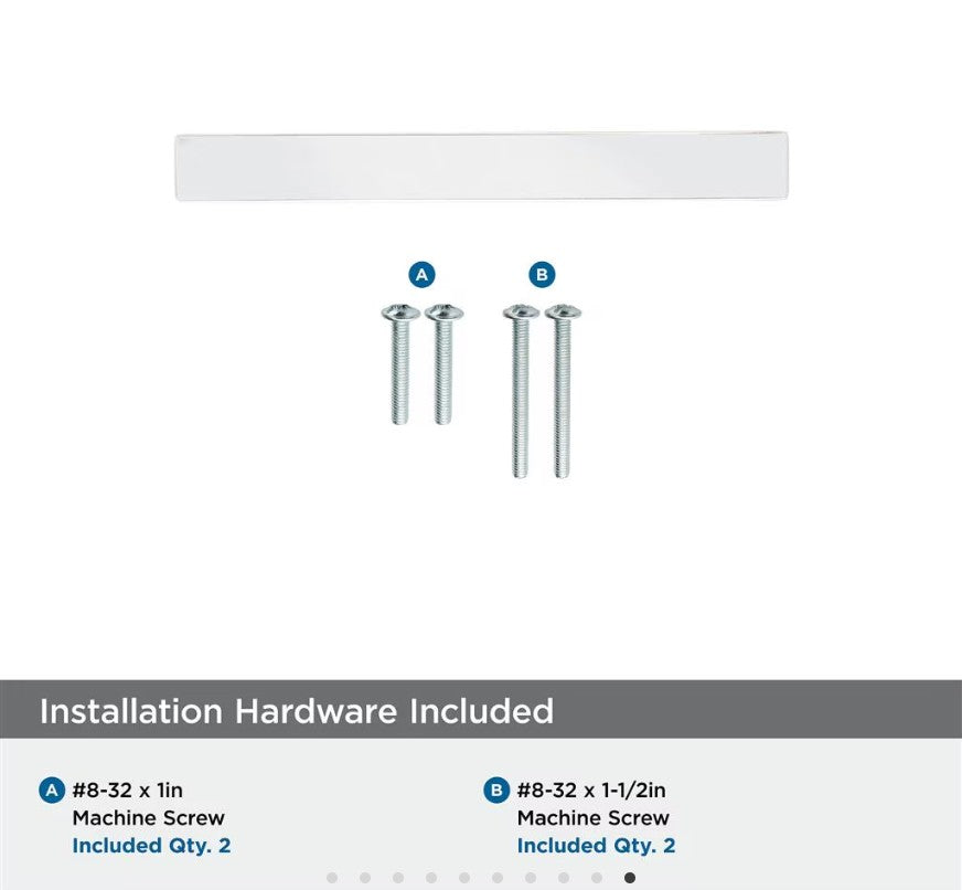 AMEROCK Monument Square Handle Pulls in Polished Chrome (+8 Sizes)