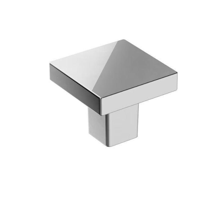 AMEROCK Monument 1-3/16" Length Square Cabinet Knob in Chrome