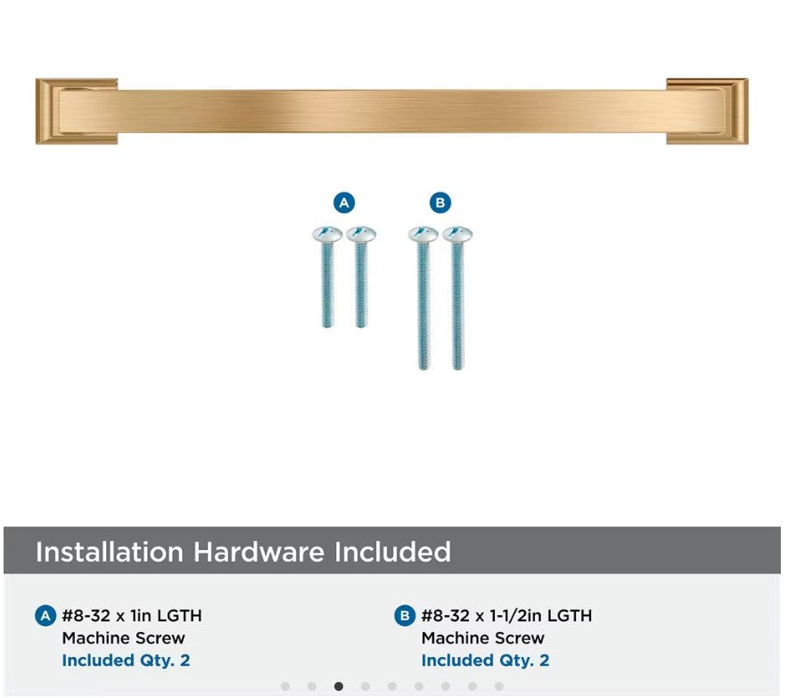AMEROCK Candler Handle Cabinet Pull in Champagne Bronze (+8 Sizes)