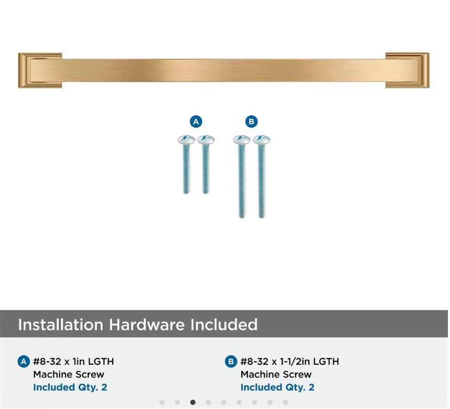AMEROCK Candler Handle Cabinet Pull in Champagne Bronze (+8 Sizes)