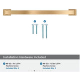 AMEROCK Candler Handle Cabinet Pull in Champagne Bronze (+8 Sizes)