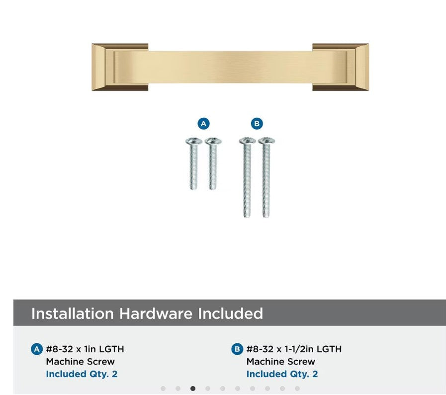 AMEROCK Candler Handle Cabinet Pull in Champagne Bronze (+8 Sizes)
