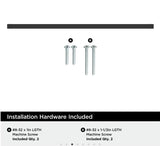 AMEROCK Monument Square Handle Pulls in Flat Black (+8 Sizes)