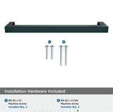 AMEROCK Monument Square Handle Pulls in Flat Black (+8 Sizes)