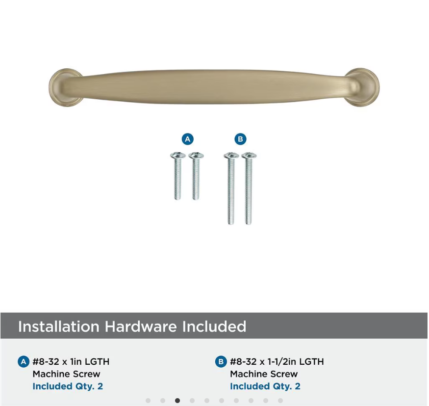 AMEROCK Kane Handle Pulls in Golden Champagne (+8 Sizes)