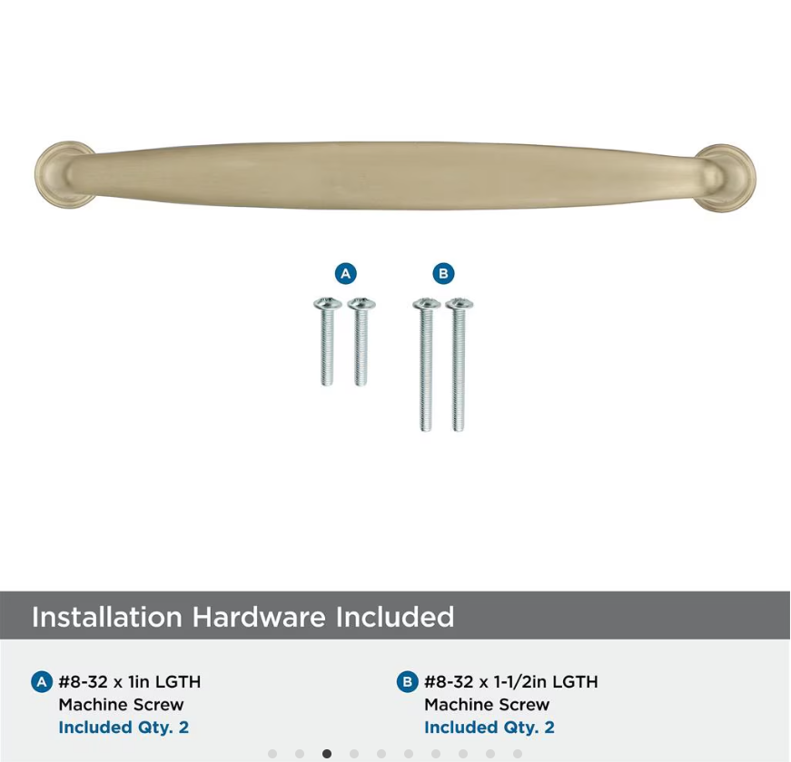 AMEROCK Kane Handle Pulls in Golden Champagne (+8 Sizes)