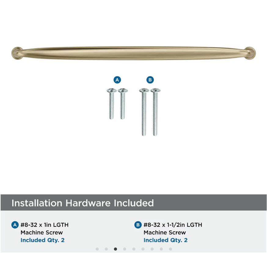 AMEROCK Kane Handle Pulls in Golden Champagne (+8 Sizes)