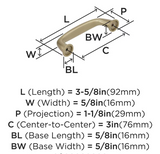 AMEROCK Kane Handle Pulls in Golden Champagne (+8 Sizes)