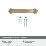 AMEROCK Kane Handle Pulls in Golden Champagne (+8 Sizes)