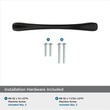 653-B AMEROCK Vaile 3-3/4" Center to Center Handle Cabinet Pull - Matte Black BP53003FB Hardware
