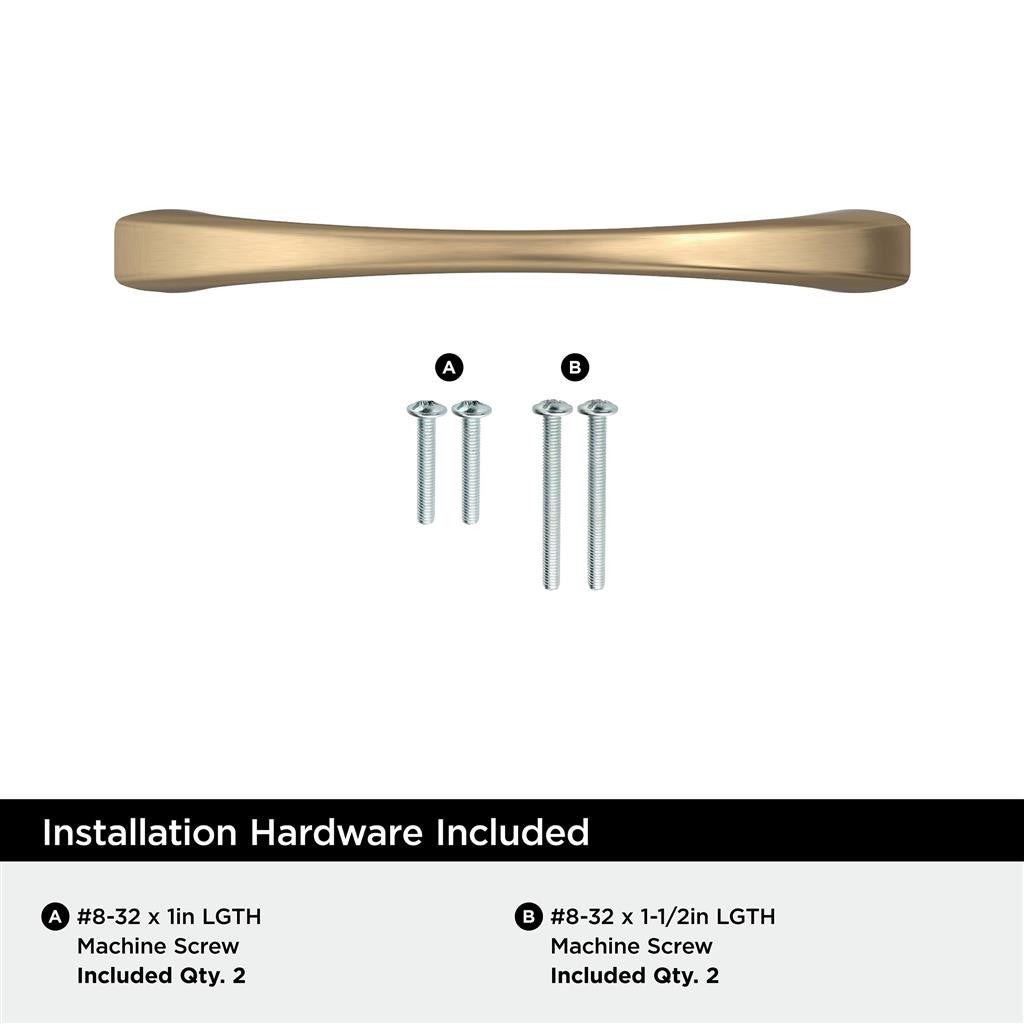 653-B AMEROCK Vaile 3-3/4" Center to Center Handle Cabinet Pull - Champagne Bronze BP53003CZ Hardware