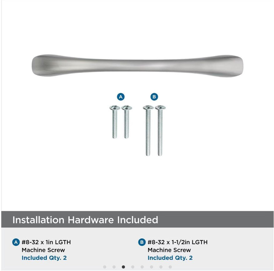 AMEROCK Vaile Cabinet Pulls in Satin Nickel (+4 Sizes)