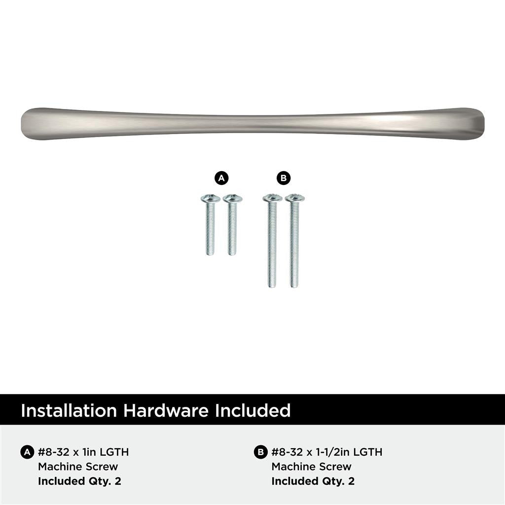 653-D AMEROCK Vaile 6-5/16" Center to Center Handle Cabinet Pull - Satin Nickel BP37232G10 Hardware