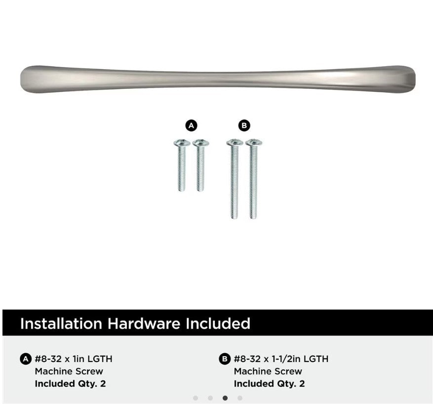 AMEROCK Vaile Cabinet Pulls in Satin Nickel (+4 Sizes)