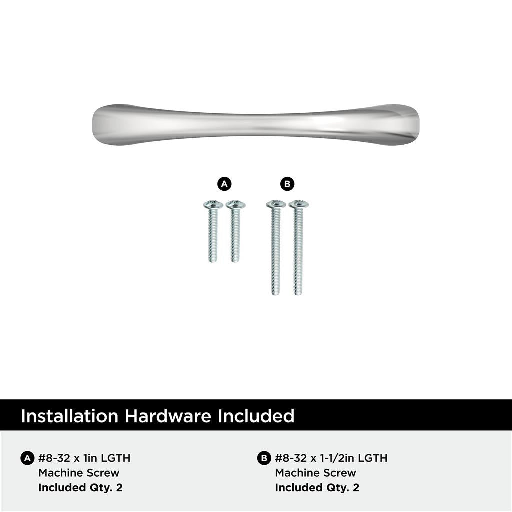 653 AMEROCK Vaile 3" Center to Center Handle Cabinet Pull - Polished Chrome BP3723026 Hardware