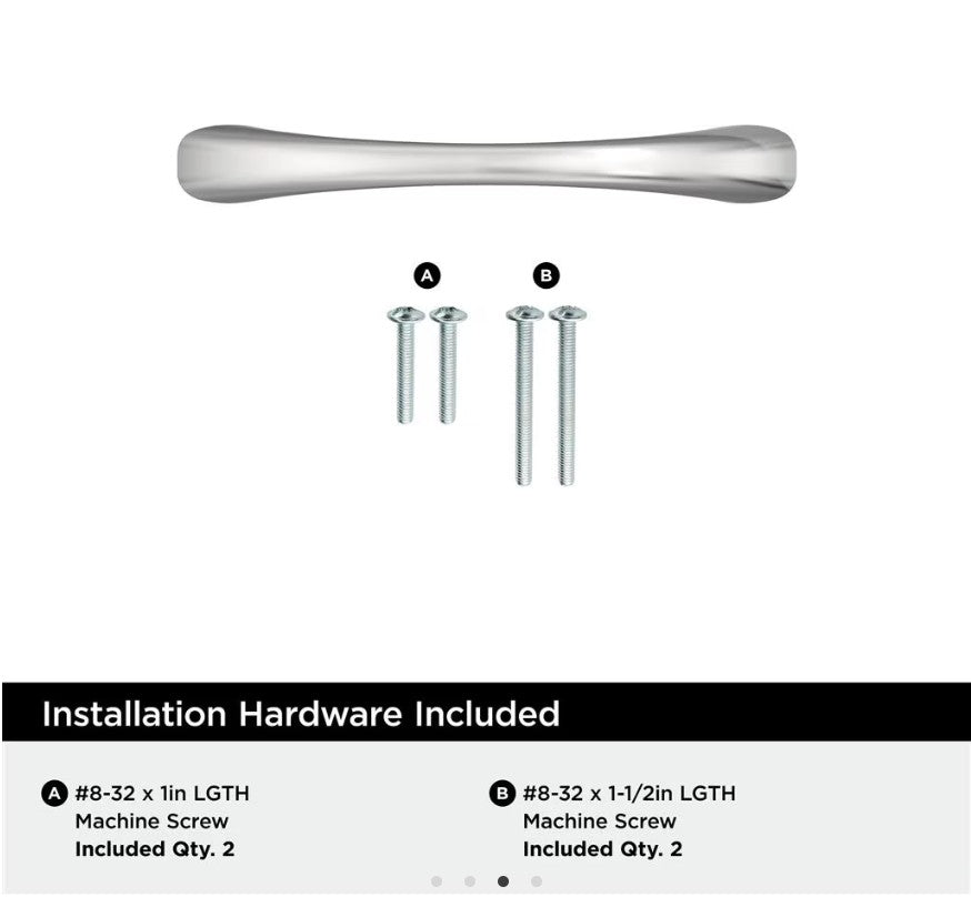 AMEROCK Vaile Cabinet Pulls in Polished Chrome (+4 Sizes)