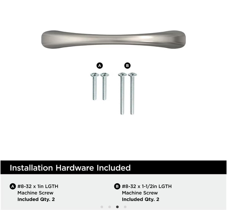 AMEROCK Vaile Cabinet Pulls in Satin Nickel (+4 Sizes)