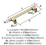 AMEROCK Davenport Handle Pull in Champagne Bronze (+8 Sizes)