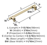 AMEROCK Davenport Handle Pull in Champagne Bronze (+8 Sizes)
