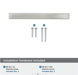 AMEROCK Monument Square Handle Pulls in Satin Nickel (+8 Sizes)