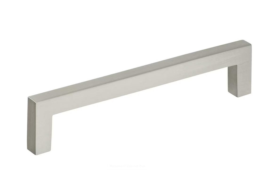 AMEROCK Monument Square Handle Pulls in Satin Nickel (+8 Sizes)