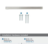 AMEROCK Monument Square Handle Pulls in Satin Nickel (+8 Sizes)