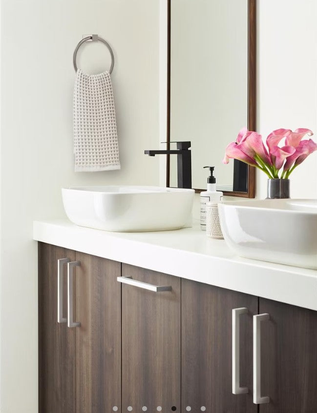 AMEROCK Monument Square Handle Pulls in Satin Nickel (+8 Sizes)