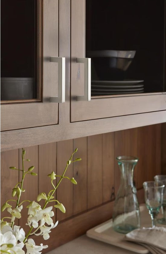 AMEROCK Monument Square Handle Pulls in Satin Nickel (+8 Sizes)