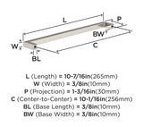 AMEROCK Monument Square Handle Pulls in Satin Nickel (+8 Sizes)