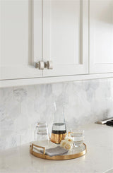 AMEROCK Candler Rectangle Cabinet Knob in Satin Nickel (+2 Sizes)